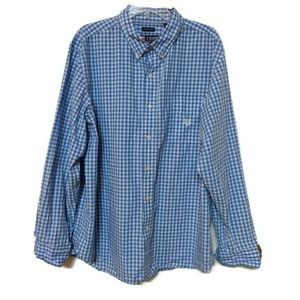 Chaps Gingham Dress Shirt Sz XL/TG/EG